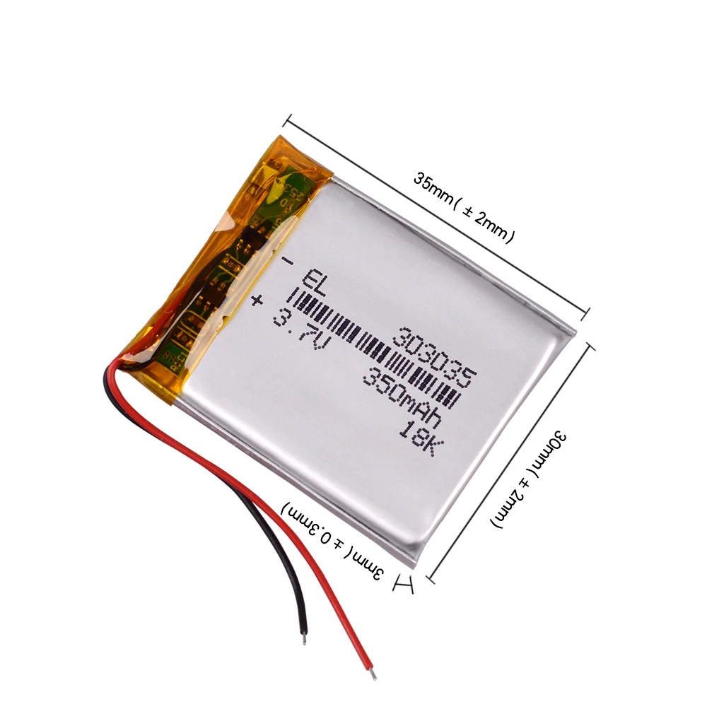 3 7 V 350mAh 303035 Li Po батарея Lipo ячейки литий полимерный ионный аккумулятор для MP3 MP4