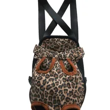 Новая леопардовая печать домашних животных ноги спереди Перевозчик/сумка собака Перевозчик Розничная щенок сумка для переноски собак