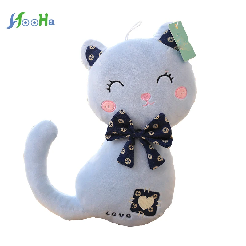 Kawaii плюшевая Кошка маленькая русалка плюшевые игрушки милые животные улыбка