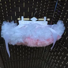 Одноцветная маленькая многослойная юбка для девочек юбка с бантиком юбка-пачка на танцы для девочек