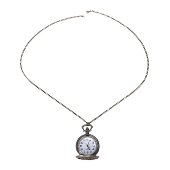 

Dragon Pocket Watch Fob Chain Quartz Necklace Watches Cartoon Comics Male Open-Face Clock Mens Watch Mens