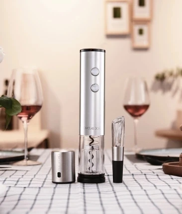 new Xiaomi Mijia Circle Joy Electric Bottle Opener Stainless Steel Electric Corkscrew Foil Cutter B