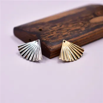 

100 PCS 15mm*20mm Metal Copper Gold Color Rhodium Earrings Pendant Connectors Accessories For Jewelry Making
