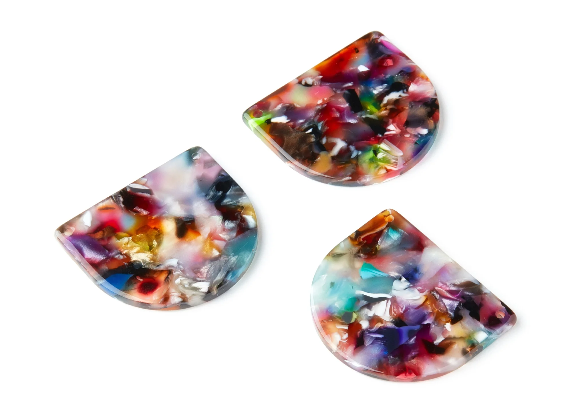 

Acetate D Charms - D Earrings and Pendant - Earring Findings - Jewelry Supplies - 2 Holes - 6pcs/lot - 29.5x34.3x2.48mm - AC1635