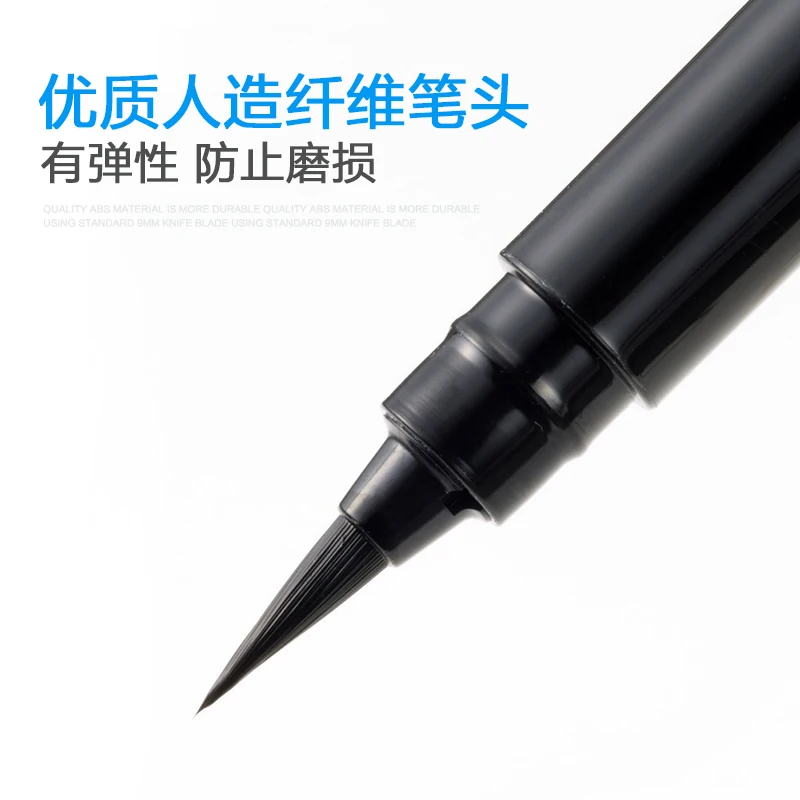 Pentel Fude Brush Portable Pen Kirari Gold XGFKPX-A with 2 Refills F/S Japan 