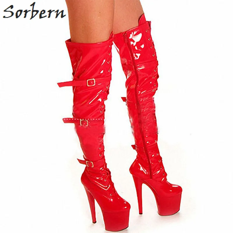 thigh high pole shoes
