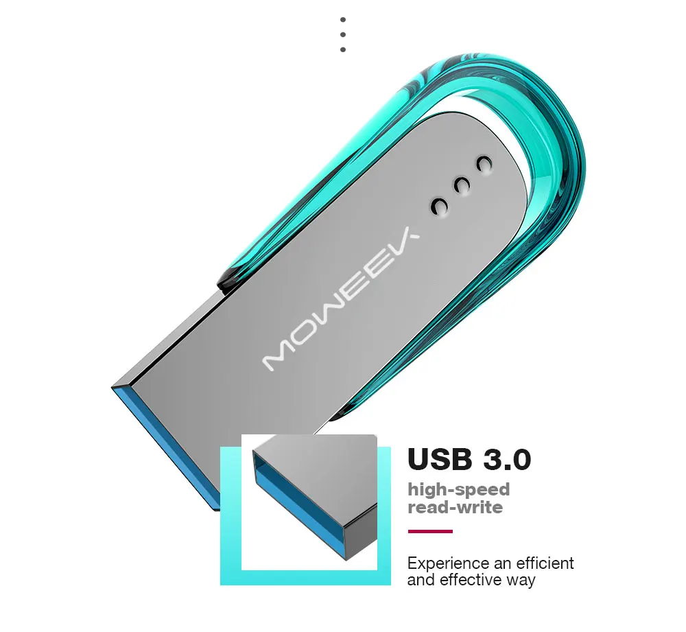 Moweek Future USB флеш-накопитель MF91 металлический 32 Гб Высокоскоростной usb 3,0 флеш-накопитель 128 ГБ флеш-накопитель 64 Гб карта памяти 16 Гб Флешка в подарок