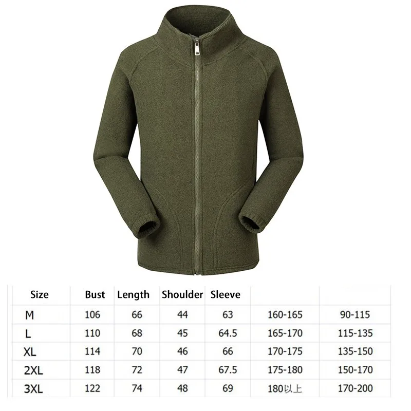 Новая Осенняя мужская флисовая куртка на молнии, Мужская теплая спортивная куртка с воротником-стойкой, серый цвет, толстовка с воротником-стойкой, куртки - Цвет: Style 3 green
