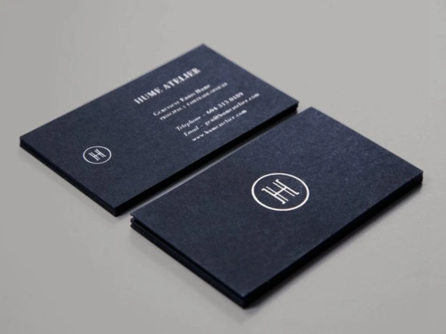 200pcs best quality matte black card 600gsm silver foil stamping business cards custom printing visit card - Foil Stamped Business Cards 200pcs best quality matte black card 600gsm silver foil stamping business cards custom printing visit card - Foil Stamped Business Cards