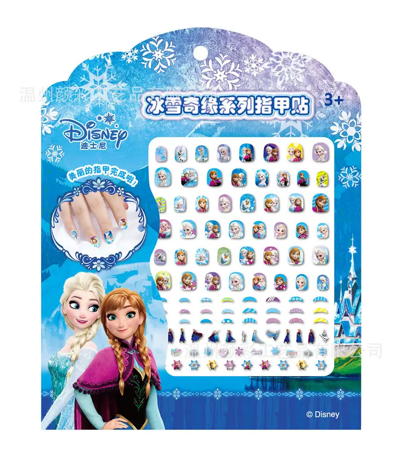 Disney Pretend Play Beauty Fashion toys Frozen Nail Sticker Girl Colorful Children Cartoon Nail Patch Waterproo Large size Disney Pretend Play Beauty Fashion toys Frozen Nail Sticker Girl Colorful Children Cartoon Nail Patch Waterproo Large size