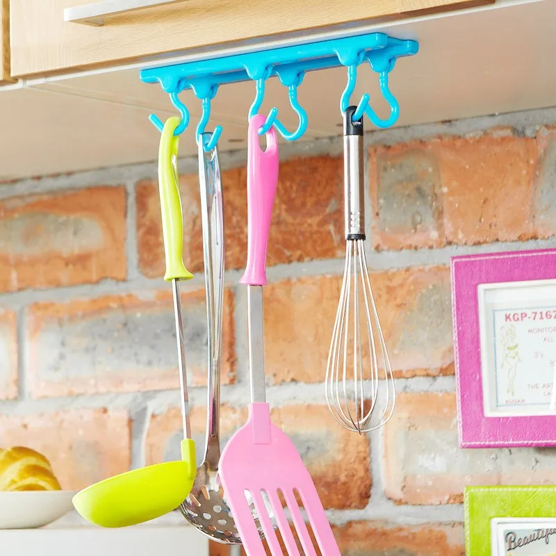 Kitchen Hooks Set Utensil Pot Pan Lid Rack Storage Organizerin Storage Holders & Racks from