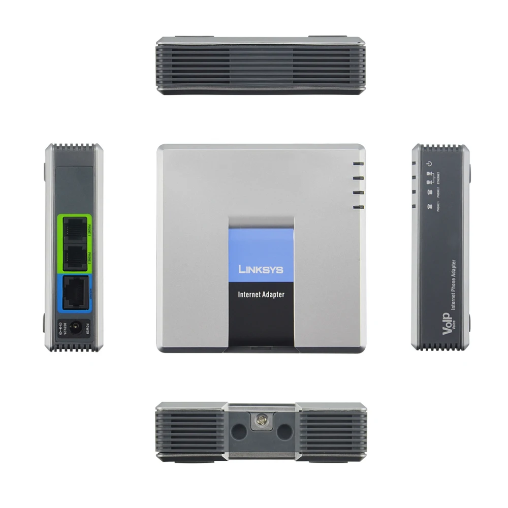 Бесплатная доставка! Разблокированный VoIP Linksys PAP2T лучший тип PAP2 NA интернет фото