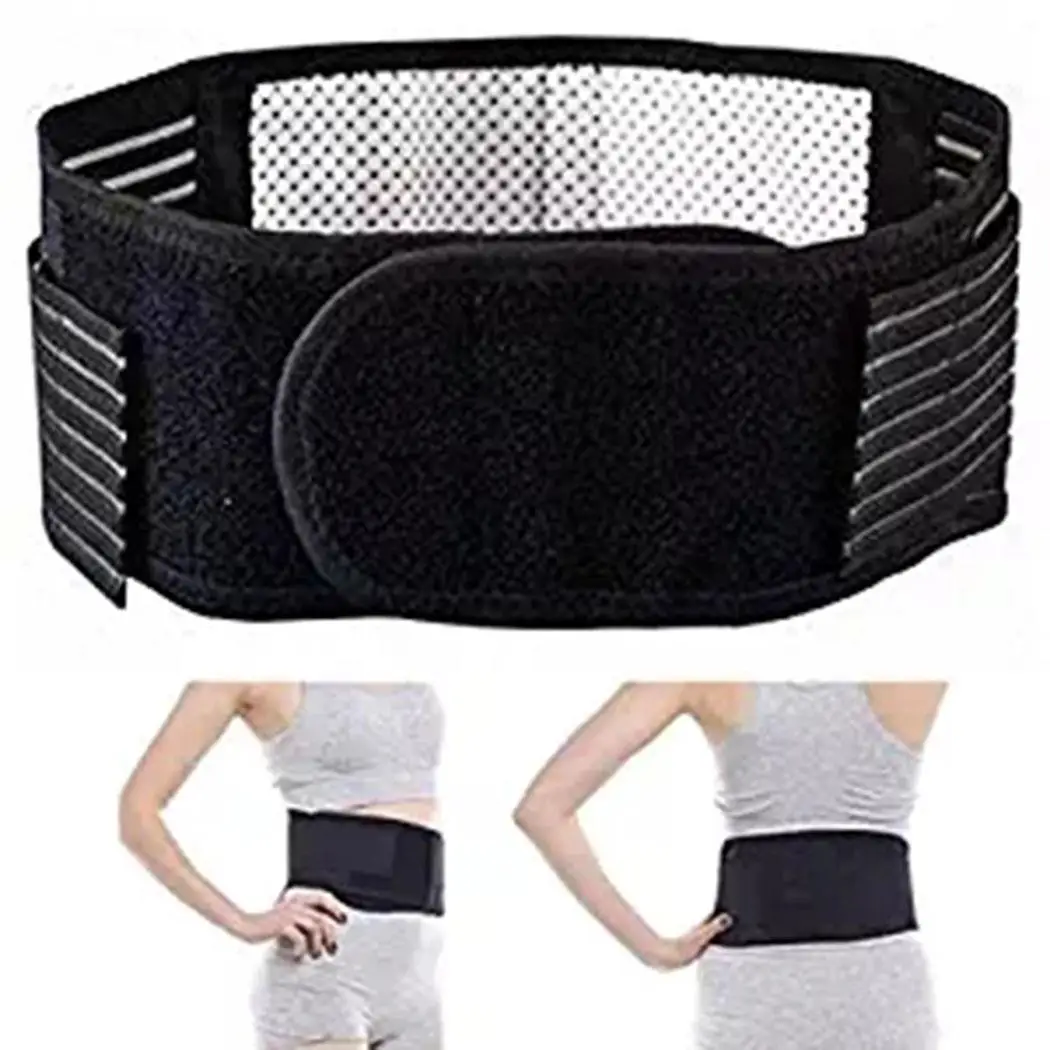 

Adjustable Tourmaline Self-heating Magnetic Therapy Waist Belt Lumbar Support Back Waist Support Brace Double Banded aja lumbar