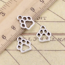 20 штук амулеты "собачья лапа" 13x11 мм тибетский серебряный позолоченный Подвески под старину, подходят для изготовления ювелирных изделий, сделай сам, ручная работа