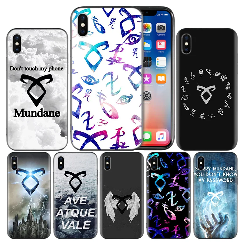 

Shadowhunters Frosted Fundas Back Case For Apple iPhone 7 8 6 6S Plus X XS MAX XR 5 5S 5C SE 10 Ten Protective Cover Coque