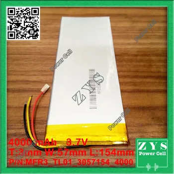 

1 pcs. li-ion battery 3.7v 4000mAh rechargeable battery 3.7 v 4000 mah size: 3x57x154mm