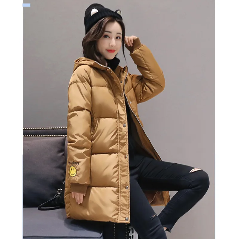 black Longue Mode Lettre À Yagenz Section Vers Femmes Femelle Veste khaki red white Des Tops Manteau Hiver 473 Garder Coton Le Au Bas armygreen Chaud Capuchon Broderie Pink 4AA7wqC