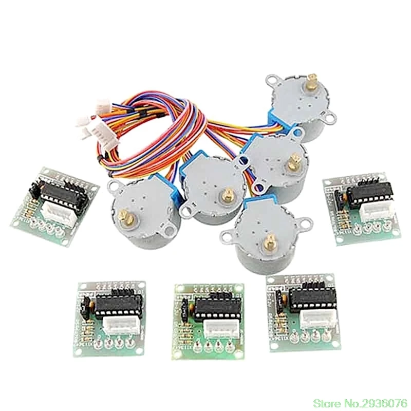 

5V Stepper Motor 28BYJ-48 With Drive Test Module Board ULN2003 Fit For Arduino Drop Ship 11