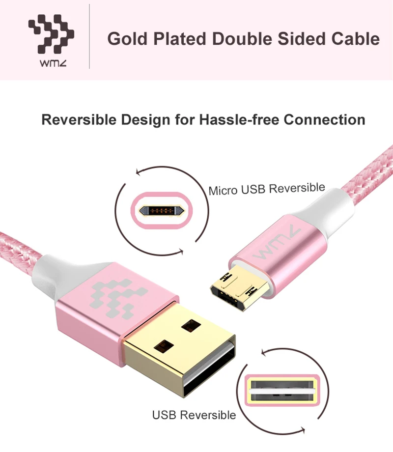 Micro Reversible USB 2.0 Cable 3