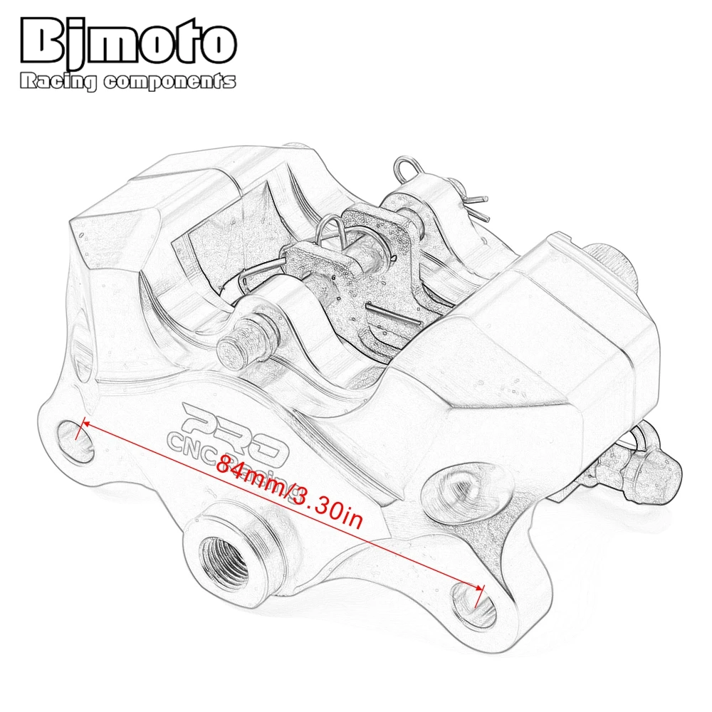 BJMOTO Универсальный 85 мм Шаг мотоцикла тормозные суппорты для Aprilia Ducati YZF R1 06-14 GSXR1000 07-14 ZX10R 08-10