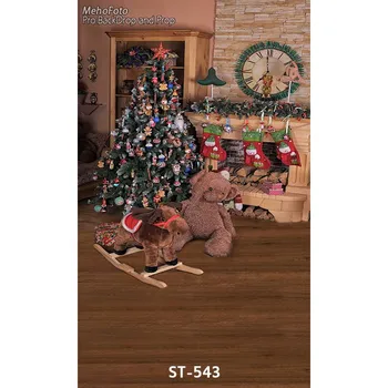 

Vinyl Background Christmas style Photography Backdrops Computer Printed Christmas Photo Background Children Backdrops ST-543