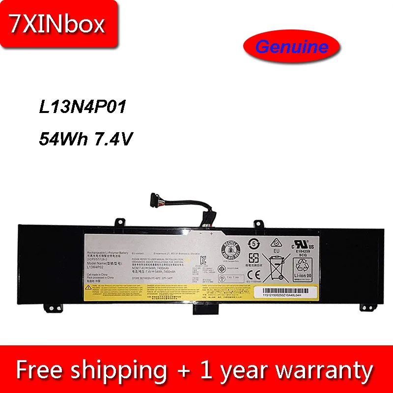 7XINbox 54Wh 7400mAh 7 4 V подлинный L13N4P01 L13M4P02 Аккумулятор для ноутбука Lenovo Erazer Y50 70 70AM IFI ISE