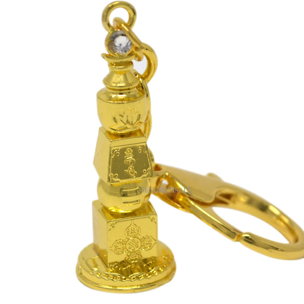 

Fengshui Five Element Pagoda Keychain W Free Fengshuisale Red String Bracelet W3315