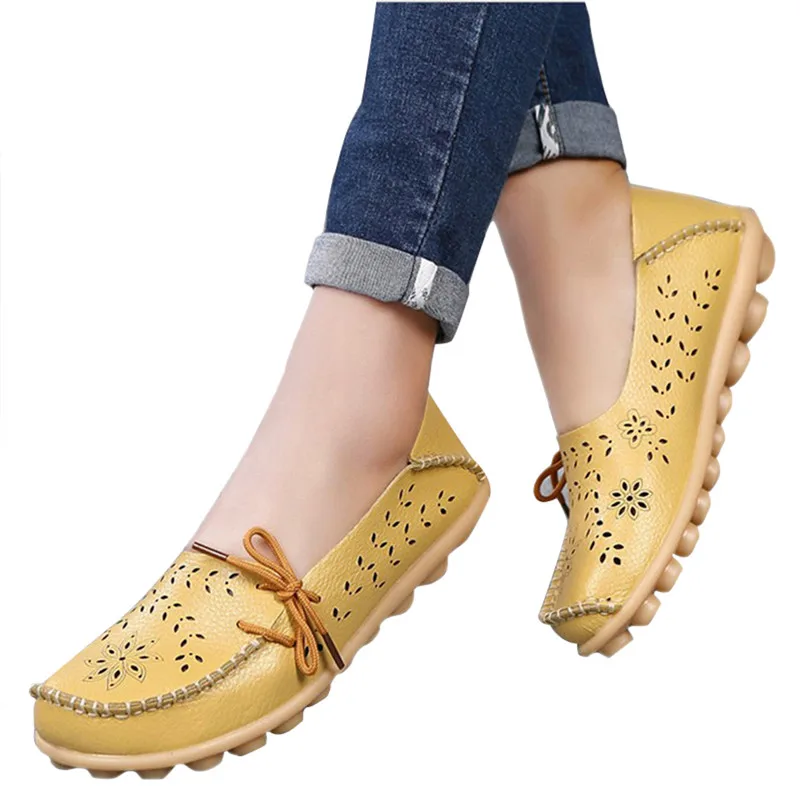 2018 Hot Women Flats Shoes Women loafers Ladies Slip on Flats 9 Color Genuine Leather Shoes Driving Casual Women Shoes Plus Size 2018 Hot Women Flats Shoes Women loafers Ladies Slip on Flats 9 Color Genuine Leather Shoes Driving Casual Women Shoes Plus Size