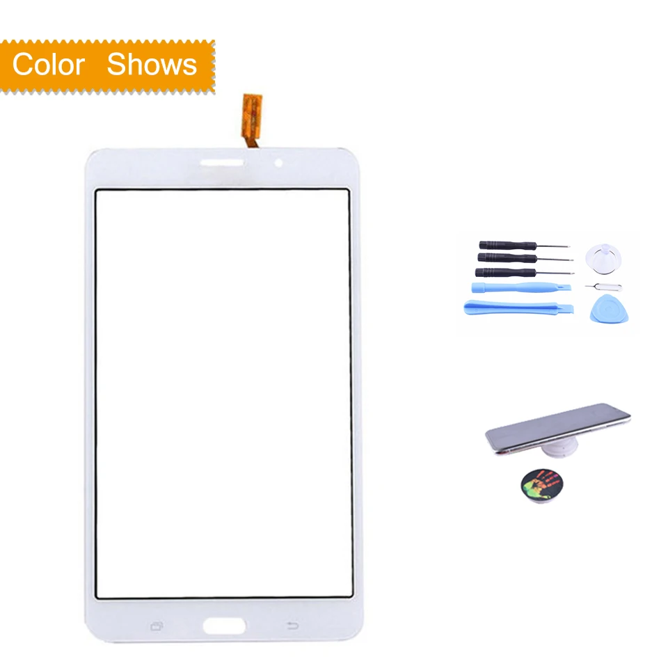 white with gift Для samsung Galaxy Tab 4 7,0 VE SM-T239 T239 T239C T2397 Tab4 сенсорный экран дигитайзер стекло передней сенсорной панели сенсорный экран без lcd - Цвет: white with gift