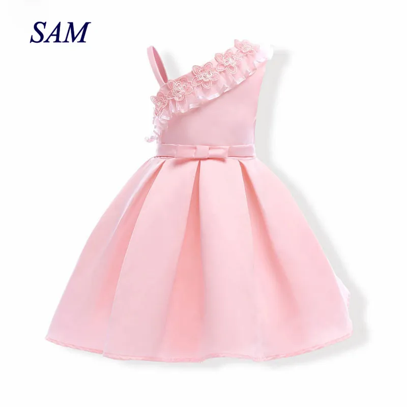 

2019 Baby Girls embroidery Princess Dress for Wedding party Kids Dresses for Toddler Girl Children Fashion Christmas Clothing