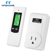 Nashone Hot Wireless Temperature Controller,Digital Thermostat with Remote Control Built in Temp Sensor Heating Cooling Mode double sensor hot water radiant heating systems thermostat with 2 line or 3 line valve control
