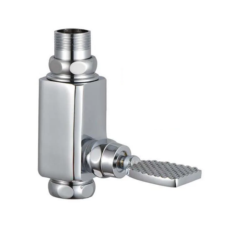 Foot pressing type public toilet / WC stool flush valve, Copper squat pan flushing valve, Delay