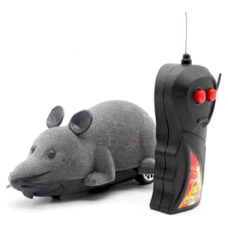 Grey Корм для животных игрушечная мышь Беспроводной RC мышки для котов игрушки дистанционного Управление игрушечная мышь Новинка RC кошка забавная игровая мышь игрушки для кошек - Цвет: Grey