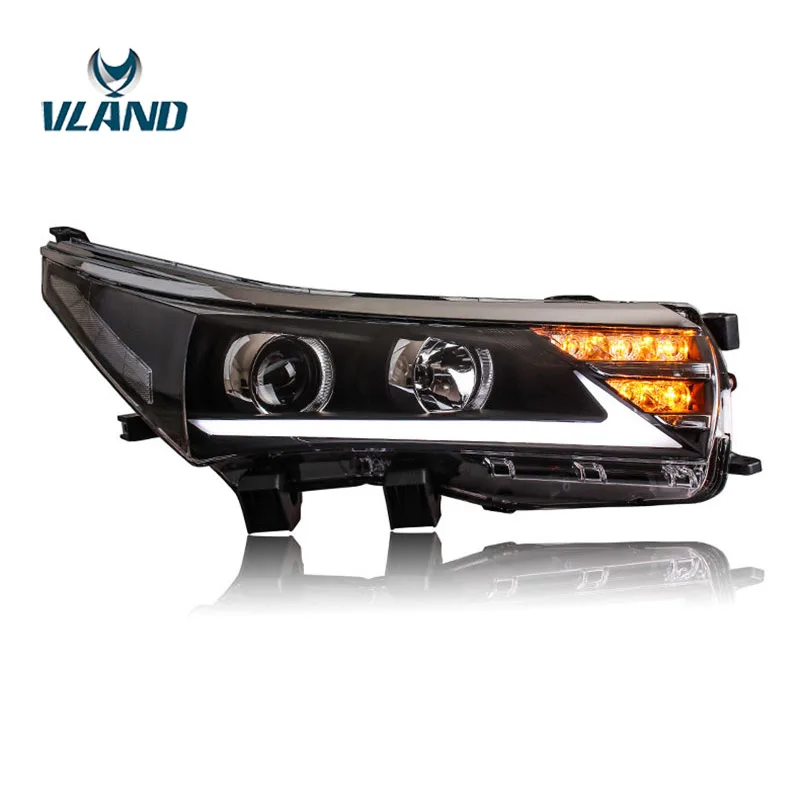 

VLAND Factory For Car Head Lamp For Toyota Corolla LED Head Light 2014-2016 Corolla Atis Headlight H7 Xenon With ForLexus Style