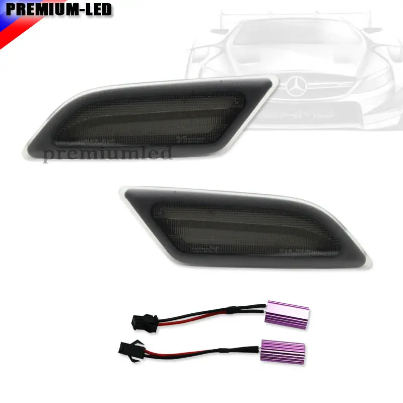 2 Euro Geraucht Objektiv Bernstein Fuhrte Seitenmarkierungsleuchten Fur 2012 2014 Mercedes Benz W204 Lci C250 C300 C350 Limousine Coupe Euro 2 Euro 4euro Light Aliexpress