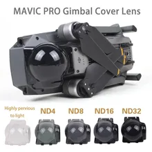 Sunnylife Gimbal Camera Cover Lens Protector Cap with ND4 ND8 ND16 ND32 Dimmer Effect for DJI MAVIC PRO Drone accessories