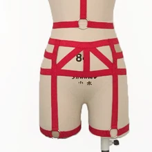 2017 new fashion Bdsm female pastel goth elastic bust suit bondage sexy women lingerie set bra gothic Matching Garter