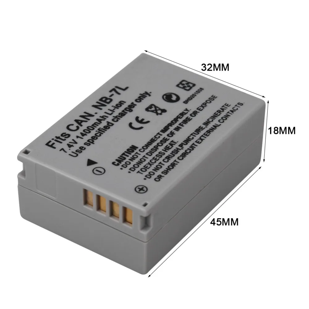 Аккумулятор для Фотоаппарата Canon PowerShot G10 G11 G12 SX30 SX30IS 1400 мАч 1 шт.|battery for canon|camera batterynb