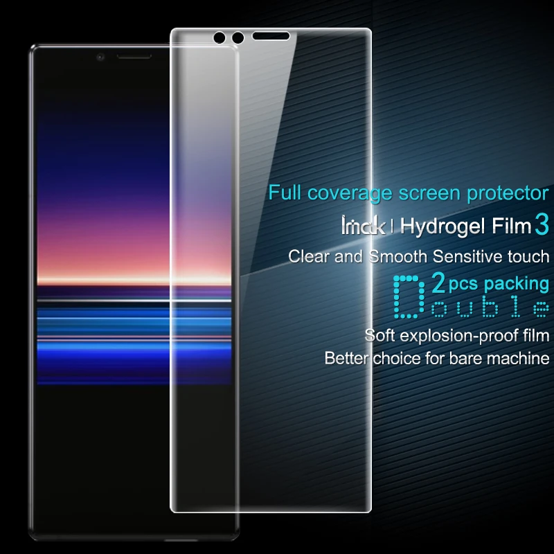 

for Sony Xperia 1 Screen Protector IMAK Hydrogel III Front&Back Soft TPU Protective Film for Sony Xperia 1 Not Glass