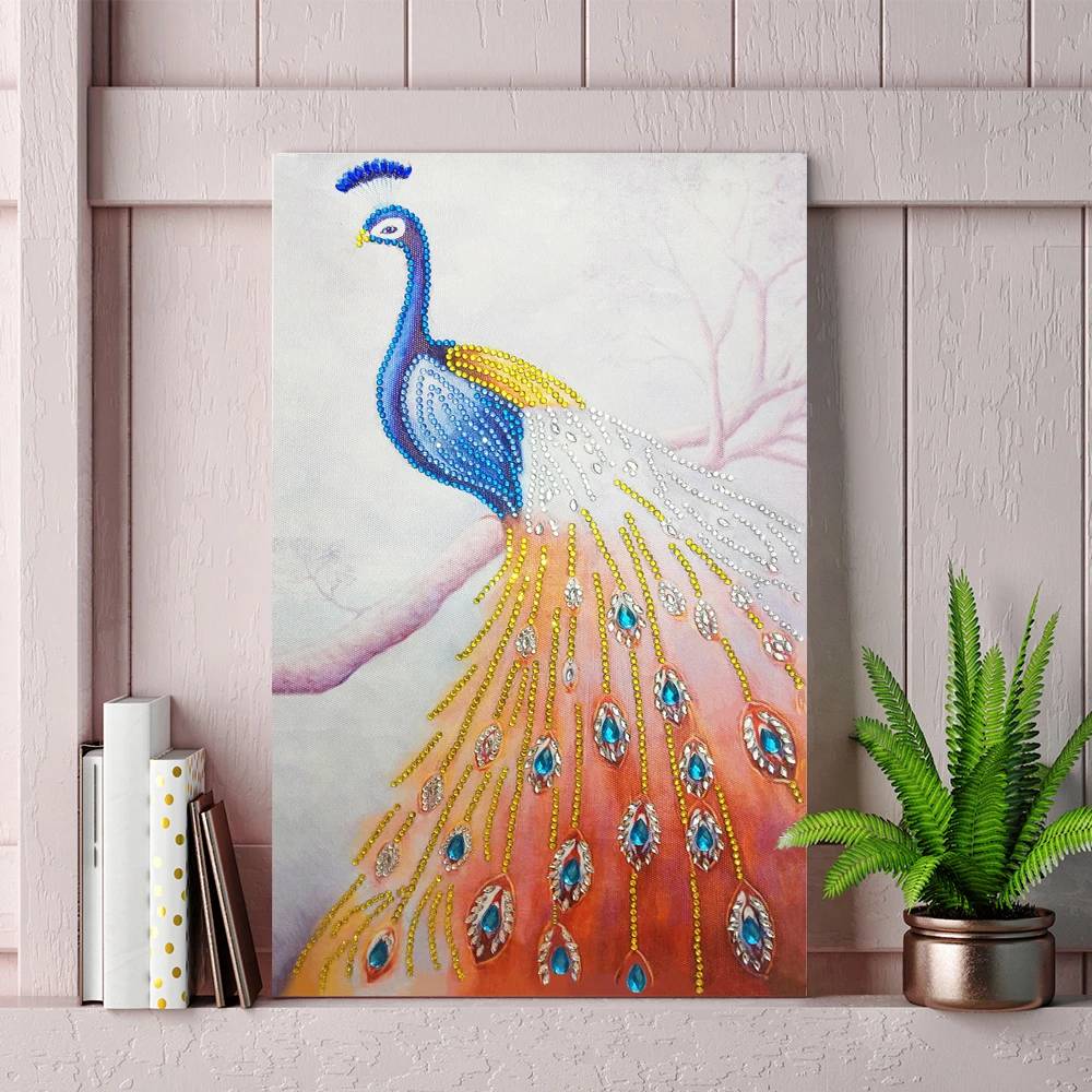 

Peacock Animal Cross Stitch Diamond Painting Embroidery Rhinestone Diamond Painting Cross Stitch Mosaic Home Decoration