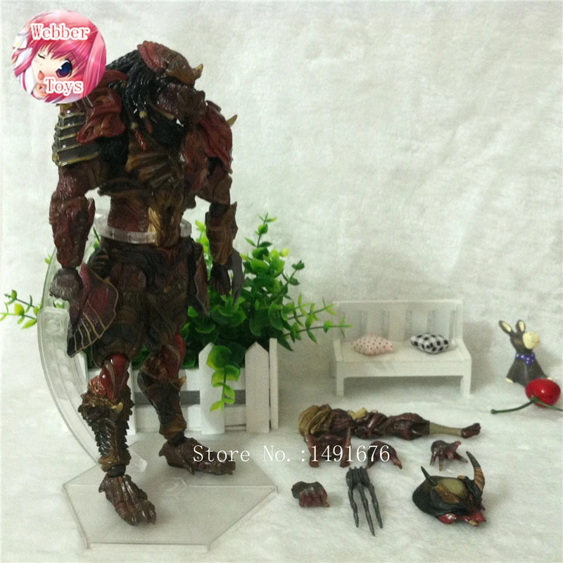 

Anime Games Movie Aliens vs Predator Requiem Variant Action Figure Playarts figurine Toys Model Play arts Kai doll brinquedos