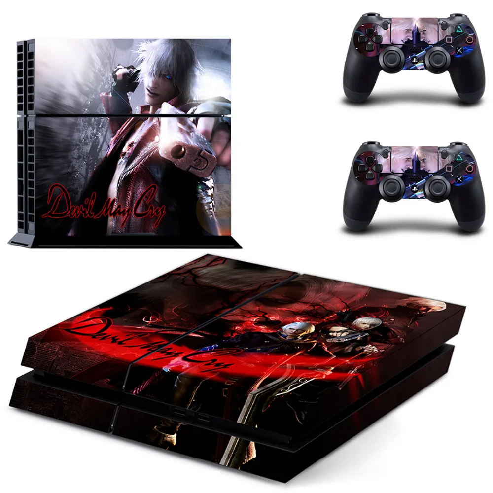 

Devil May Cry PS4 Skin Sticker Decal For Sony PlayStation 4 Console and 2 Controllers PS4 Skin Sticker Vinyl