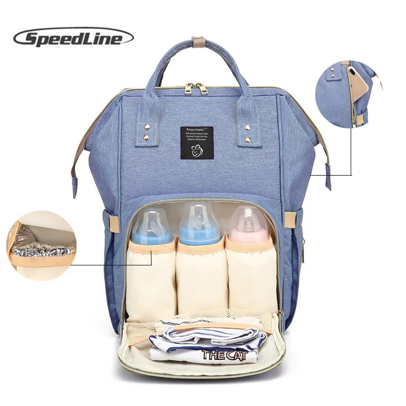 

Speedline Baby Diaper Nappy Bag Backpack Maternity Changing Bag For Mom Multifunctional Bolso Maternal Travel Backpack Baby Care