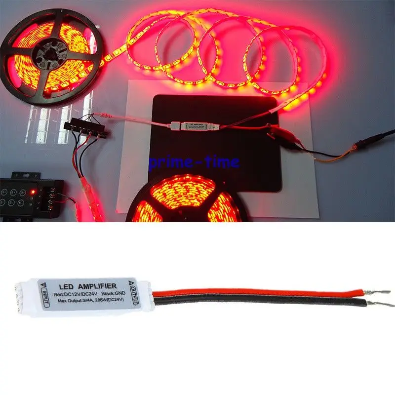 5 шт. мини rgb LED усилитель для 5050 3528 rgb светодиодные полосы света 12 V 3* 4A 144 W Светодиодная лента, аксессуар