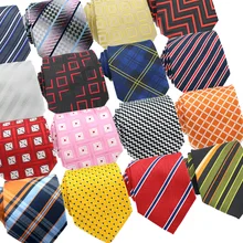 8 см роскошный галстук-платок мужской свадебный клетчатый полосатый галстук в горошек мужской классический галстук ЖАККАРДОВЫЙ галстук для шеи Свадебная деловая вечеринка