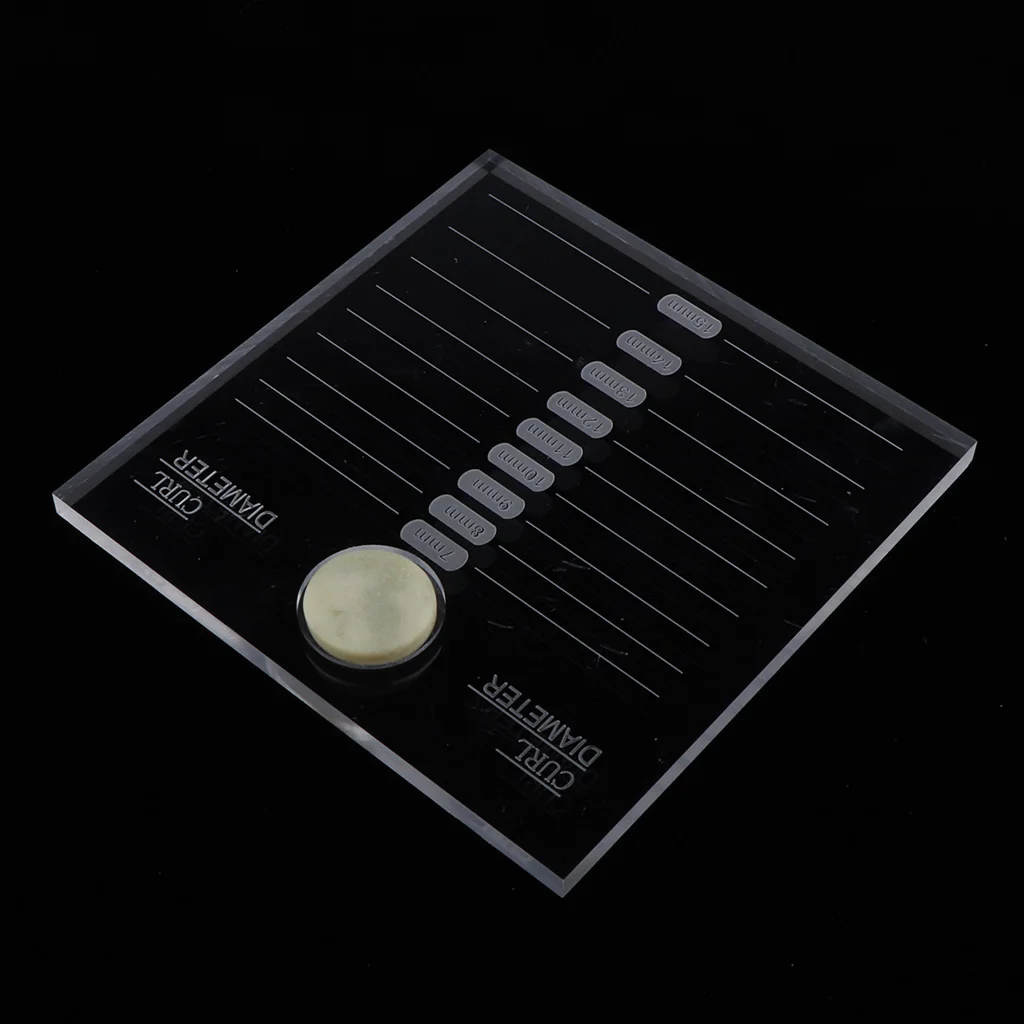 Acrylic Eyelash Extension Tray Make Up Accessories Glue Pallet Lashes Display Board