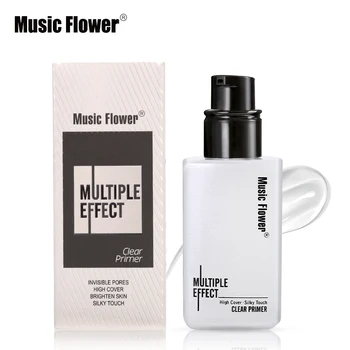 

Music Flower Brand Makeup Transparent Primer Gel Facial Primer Cream Silky Touch High Cover Invisible Pores Face Base Cosmetics