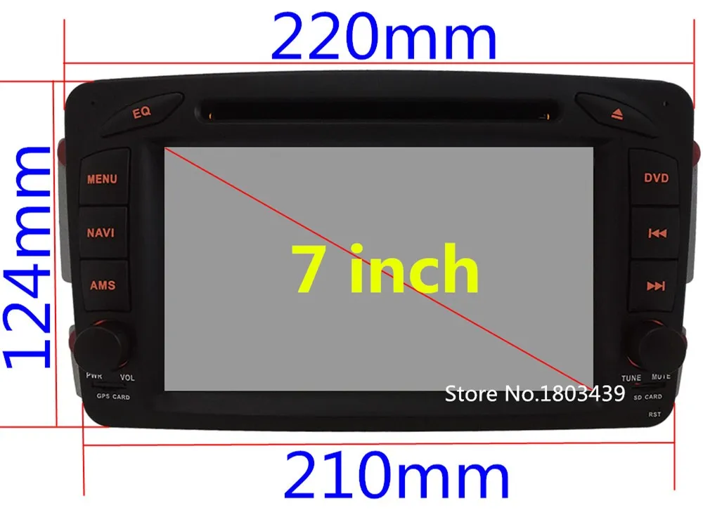 Flash Deal 7" Android 7.1 Car DVD Multimedia player radio Stereo for Benz W203 S203 C180 C200 C220 C230 C240 C270 C280 C300 C320 C350 C32 2