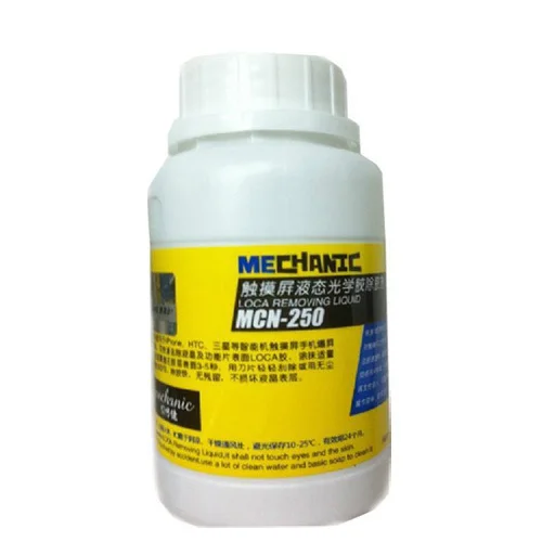

2PCS HK MECHANIC UV glue LOCA Professional Dispergator Cleanser UV glue/adhesive LOCA removing FOR iphone 5/4S/4 Sumsung 250ML