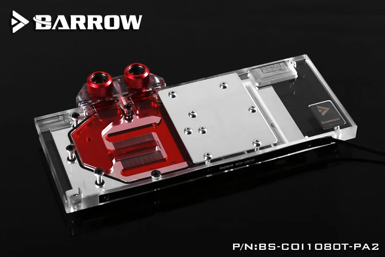 Полностью закрывающий блок графической карты BARROW для красочных iGame GTX1070TI/1080Ti Vulcan